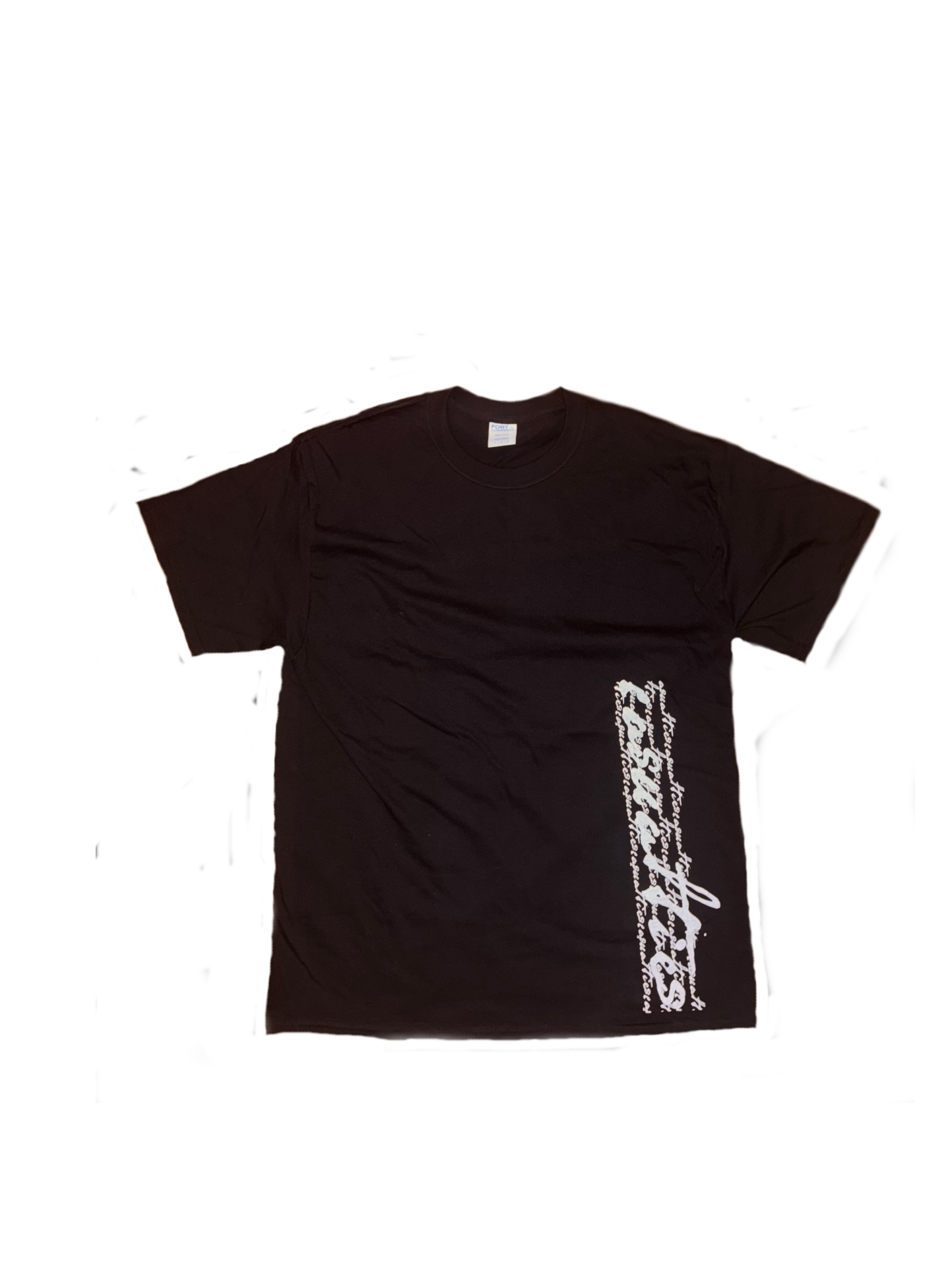 "Script" T-shirt Black