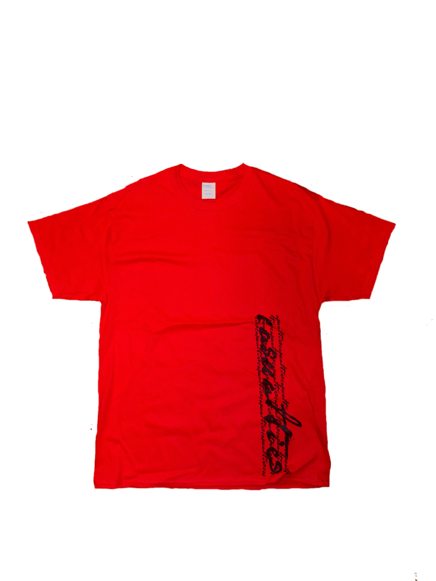 "Script" T-shirt red