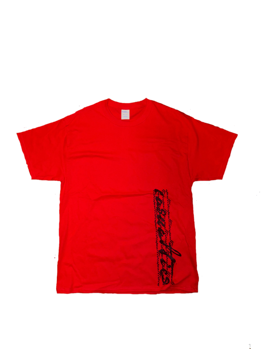 "Script" T-shirt red